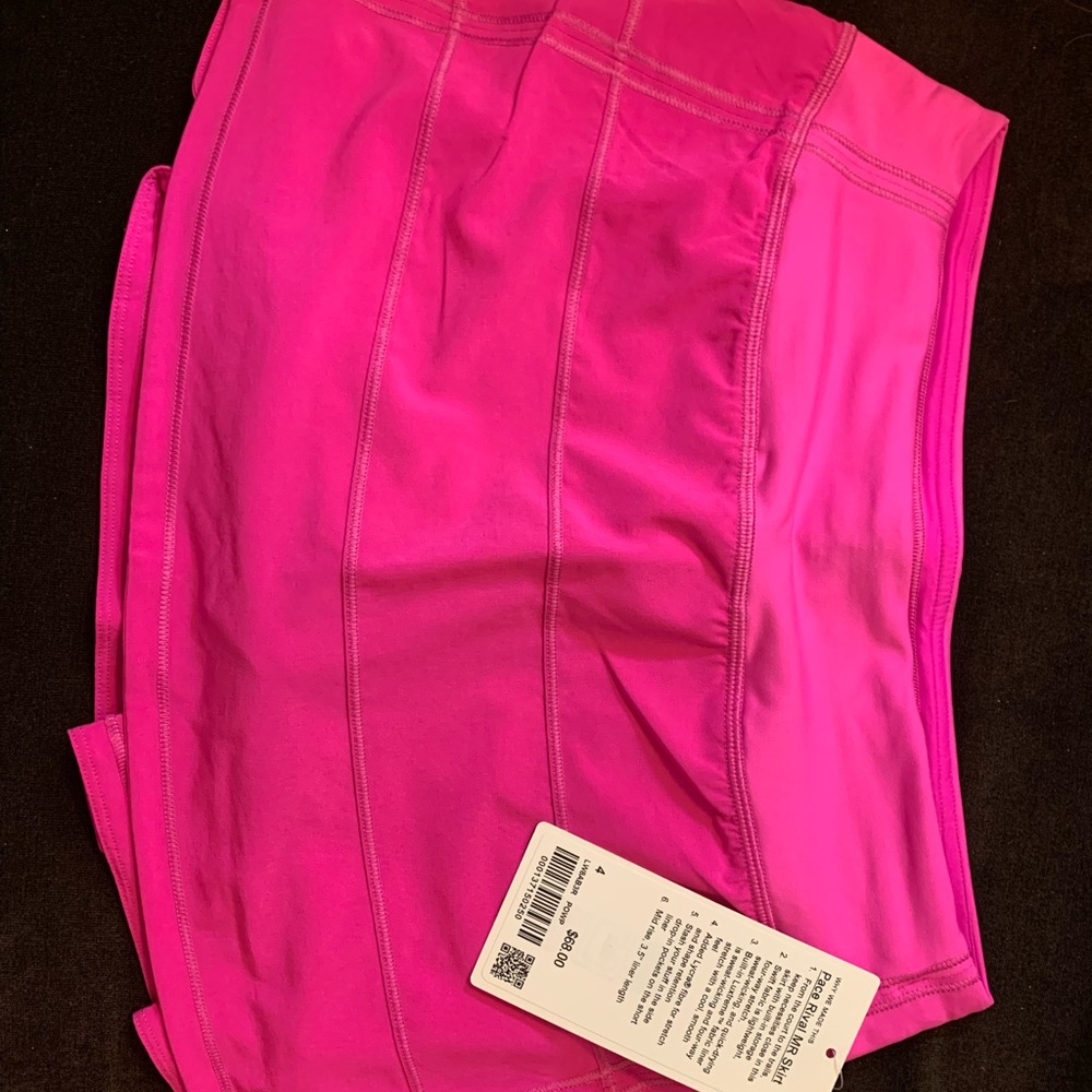 NWT Lululemon Pace Rival Skirt in Pow Pink (4)